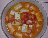 Foto langkah ke 6 dari resep Tumis udang tahu pedas.