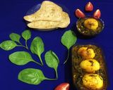 A picture of step 10 of Egg Palak Curry.