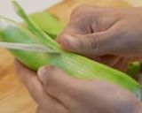A picture of step 1 of Raw banana with coconut sabzi (jain recipe).