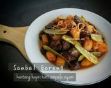 Foto langkah ke 4 dari resep Sambal Goreng Kentang Kapri Hati Ampela Ayam.