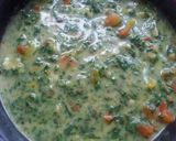 A picture of step 15 of Eggless quiche with hot coffee.