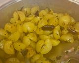 A picture of step 7 of Amla /Gooseberry pickle.