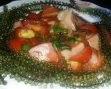 Hình bước làm 1 của món Ahi salmon poke