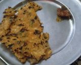 A picture of step 2 of Masala rice flour roti.