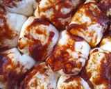 Pizzás és tejfölös golyók recept fázis 7 fotója