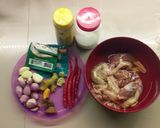 Foto langkah ke 1 dari resep Sayap ayam + rempelo ati ungkep kecap (bumbu bacem) simple (gak pake minyak.