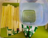 Foto langkah ke 1 dari resep Rainbow Bread Pudding.