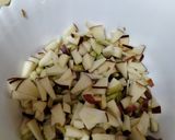 A picture of step 2 of Fruit chaat.🍎🍉🍐.