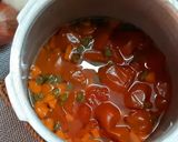 A picture of step 1 of Pav bhaji fondue.