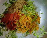 A picture of step 1 of Cucumber jawar chila.