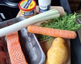 Une image de l'étape 1 de Soupe crémeuse au saumon.