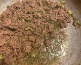 A picture of step 2 of Mongolian Beef.