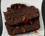 A picture of step 7 of Banana tutti fruity chocolate cake.