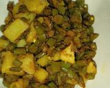 आलू बीन्स की सब्ज़ी (aloo beans ki sabzi recipe in Hindi) रेसिपी चरण 4 फोटो