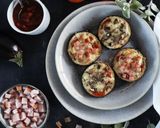 Foto do passo 4 de Mini pizzas de Beringela e Bacon de Peru