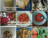 Foto langkah ke 1 dari resep Pepes Bumbu Sederhana (Ikan Asin dan Jantung Pisang).