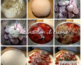 Foto del passaggio 1 della ricetta Pizza ripiena di Tonno, cipolla di Tropea e pachino