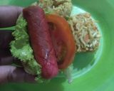 Foto langkah ke 4 dari resep Hotdog mie sosis.