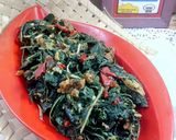 Foto langkah ke 4 dari resep Tumis Daun singkong.