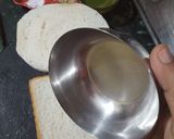 A picture of step 2 of Veg sandwich.