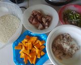 Foto del paso 1 de la receta: Arroz con cerdo y calabaza