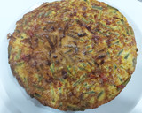 Foto del paso 3 de la receta: Tortilla de judías verdes rellena de jamón