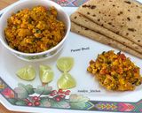 A picture of step 8 of Paneer Bhurji.