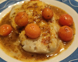Foto del paso 6 de la receta: Bacalao con cherrys a la mantequilla con salsa de yakiniku, miel y limón