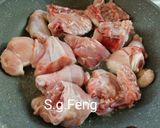 A picture of step 5 of Three Cup Chicken with King Oyster Mushrooms.