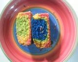 A picture of step 8 of Rainbow Block cake# author Marathon contest #.