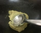 A picture of step 4 of Almond milk and Sweet Potato Soup served with Croutons.