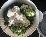 A picture of step 4 of Mustard green dip.