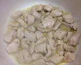 A picture of step 1 of One pot chicken Alfredo.