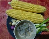 Foto langkah ke 1 dari resep Bakwan Jagung colok Udang.