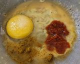 A picture of step 6 of Triple Schezwan fried rice.