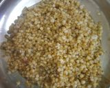 A picture of step 2 of Jowar (sorghum) chaat salad.
