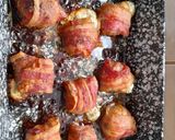 Juhtúróval töltött gomba baconbe tekerve recept fázis 2 fotója