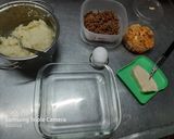 Foto del paso 1 de la receta: Pastel de papa mixto mitad pollo y mitad carne