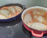 Foto del paso 7 de la receta Calamares rellenos de carne y verduras con guarnición de arroz