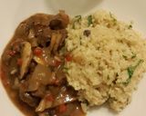 Foto del paso 12 de la receta: Risotto de verdeo con salsa de hongos al vino tinto