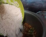 A picture of step 2 of Achari aalu pulao.