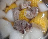 白蘿蔔玉米排骨湯的食譜步驟4照片