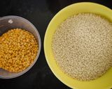 A picture of step 1 of Millet Pongal for kids / Kodo Millet Pongal.