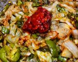 A picture of step 8 of Triple Schezwan fried rice.
