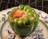 A picture of step 2 of California Farm Turkey Goulash Stuffed Sweet Pepper.