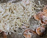 Foto do passo 4 de Linguine ao molho Alfredo com camarões