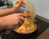 Une image de l'étape 3 de Tortilla aux pommes de terres, cheddar et jambon.