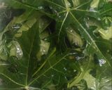 Foto langkah ke 1 dari resep Tumis Daun Pepaya Jepang.