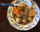 A picture of step 3 of California Farm Zucchini Potato Gochujang Stew.