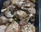 A picture of step 1 of Dried Fig Chicken Marbella.